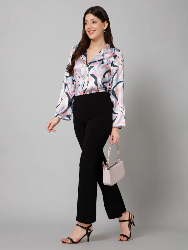 Abstract_Printed_Satin_Shirt_for_Women