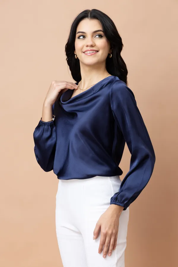 Cowl_Neck_Satin_Top