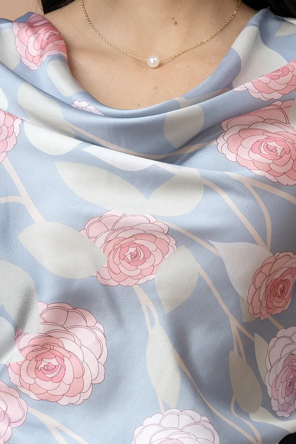 Cowl_Neck_Bell_Sleeves_Satin_Top