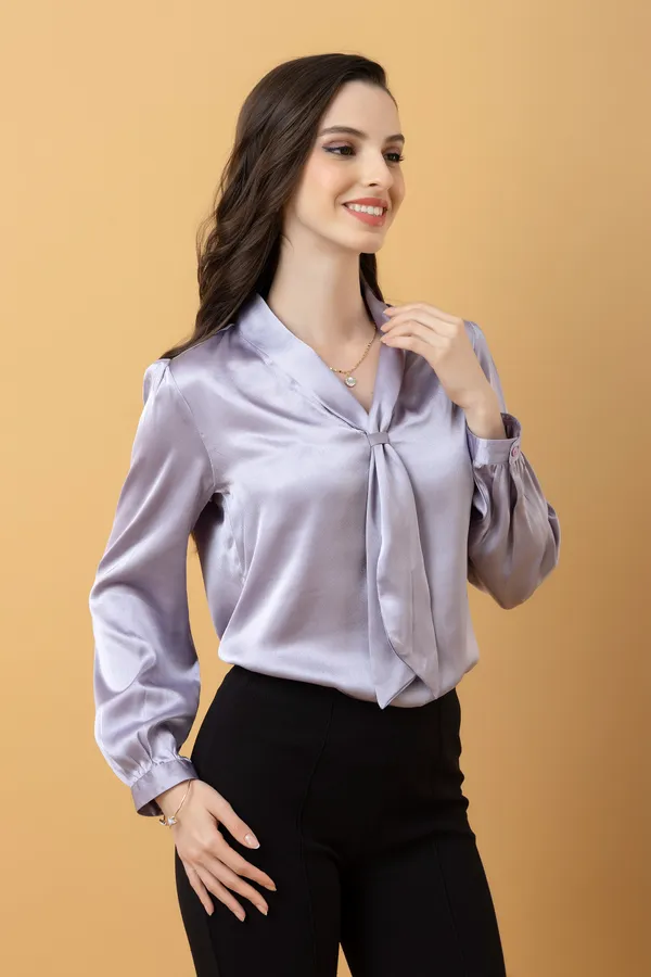 Cuffed_Sleeve_Satin_Top