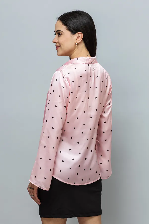 Tie-Up_Neck_Bell_Sleeves_Satin_Top