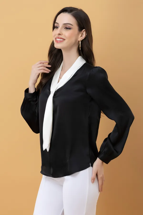 Cuffed_Sleeve_Satin_Top