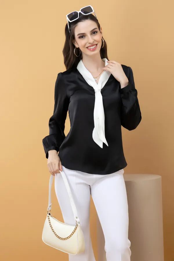 Cuffed_Sleeve_Satin_Top