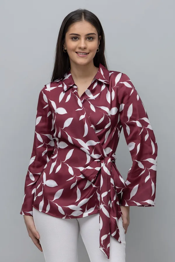 Satin_Wrap_Top_For_Women
