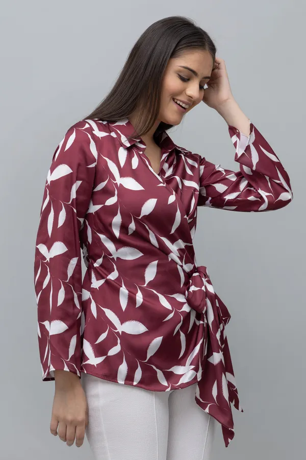 Satin_Wrap_Top_For_Women