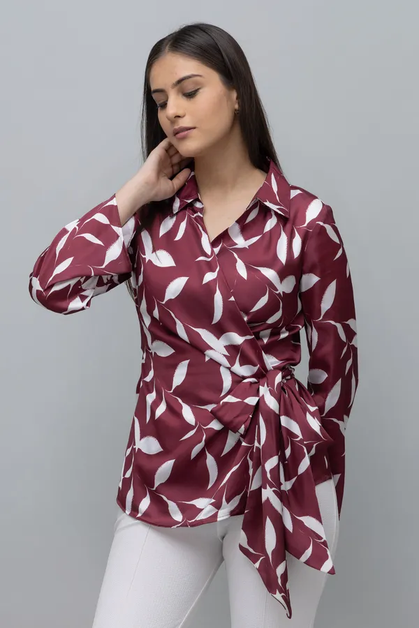Satin_Wrap_Top_For_Women