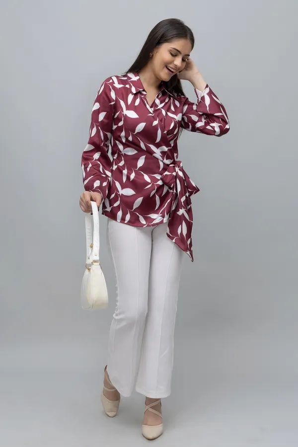 Satin_Wrap_Top_For_Women