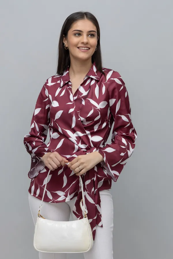 Satin_Wrap_Top_For_Women