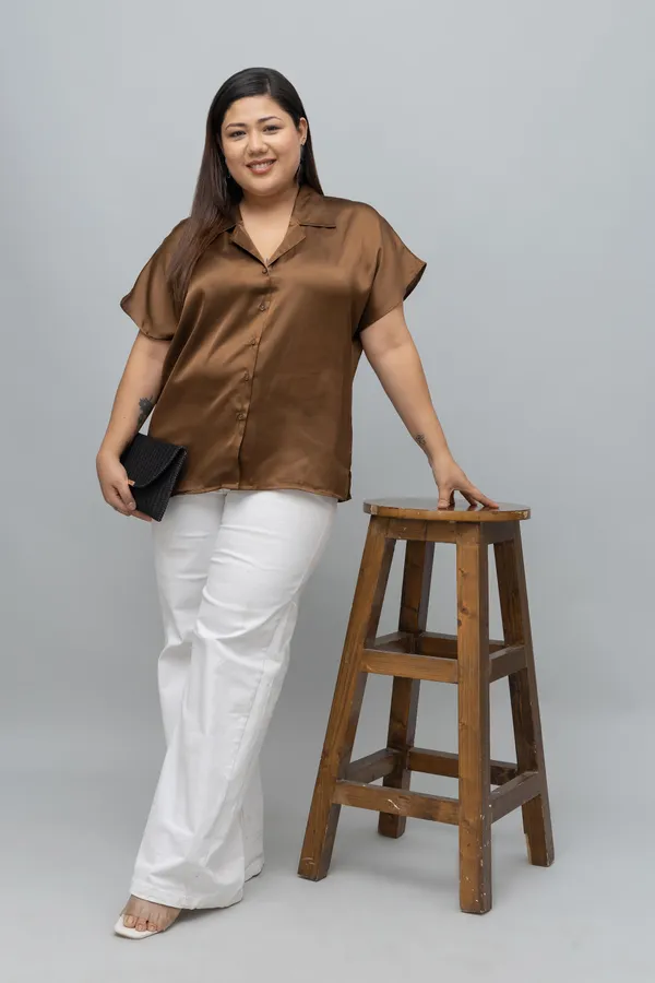 Women's_Plus_Size_Solid_Satin_Shirt