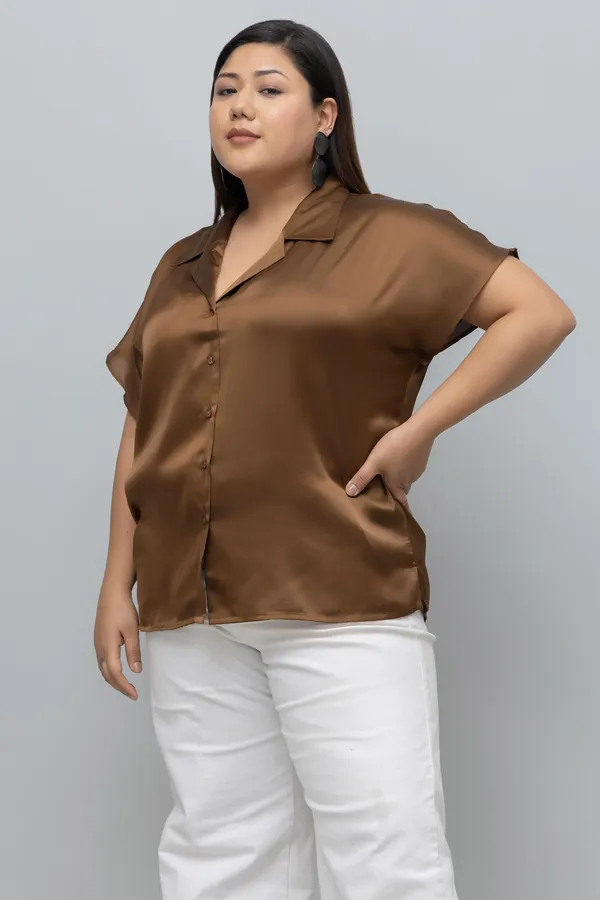 Women's_Plus_Size_Solid_Satin_Shirt