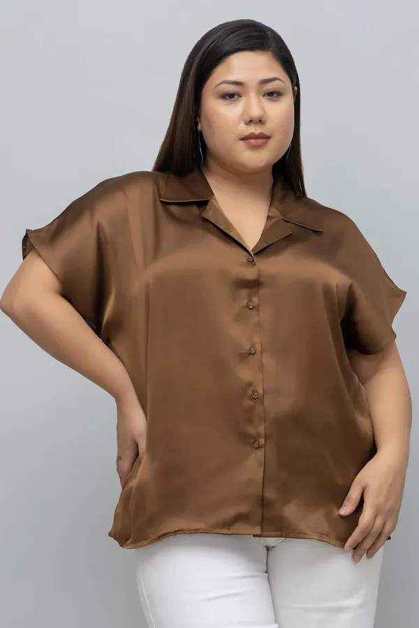 Women's_Plus_Size_Solid_Satin_Shirt