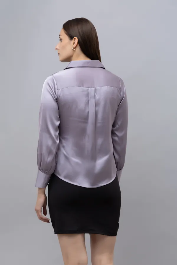 Purple_Satin_Solid_Full_Sleeve_Spread_Collar_Hip_Length_Shirt_For_Women_&_Girls