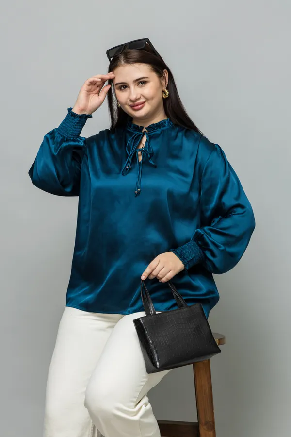 Smocking_Satin_Top
