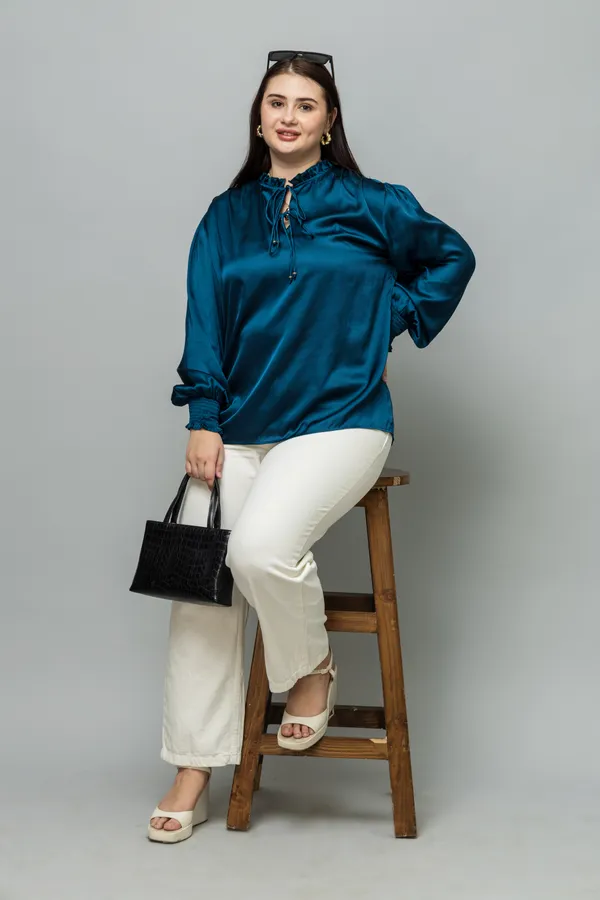 Smocking_Satin_Top