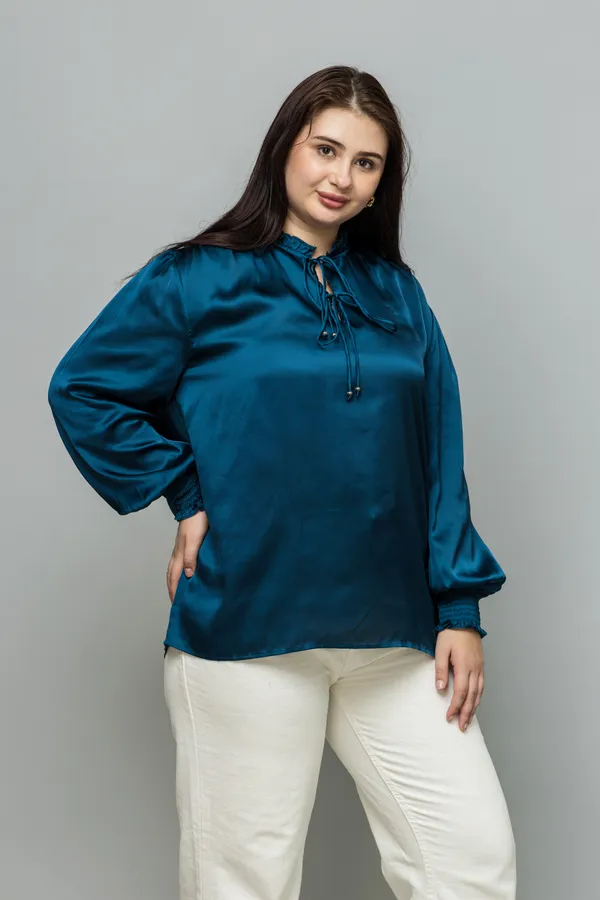 Smocking_Satin_Top
