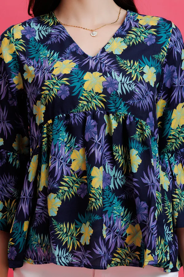 Tropical_Printed_Bell_Sleeves_Top