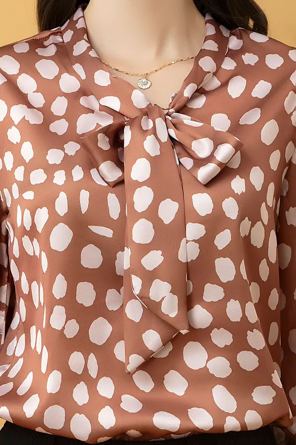 Tie-Up_Neck_Cuffed_Sleeves_Top