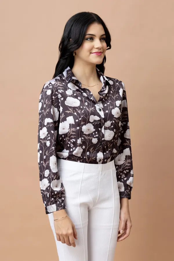 Floral_Printed_Casual_Satin_Shirt