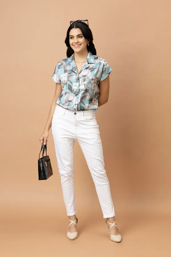 Floral_Printed_Cuban_Collar_Satin_Shirt