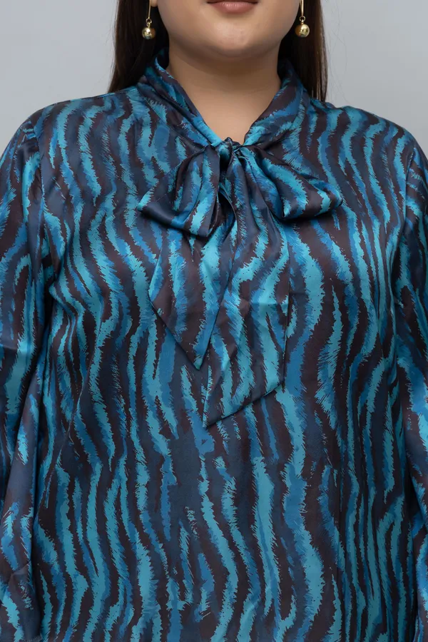 Women's_Plus_Size_Chevron_Print_Satin_Top