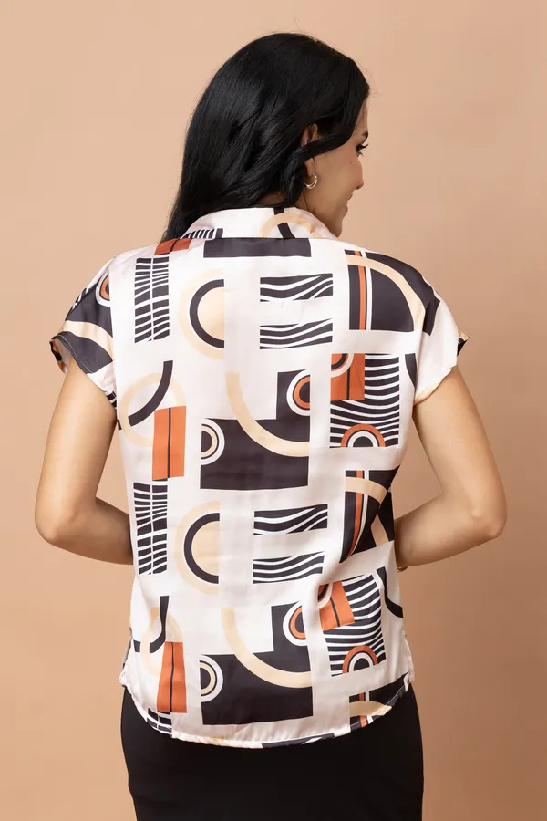 Abstract_Printed_Cuban_Collar_Satin_Shirt
