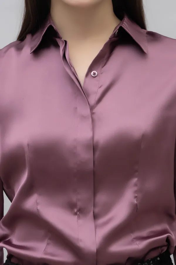 Purple_Satin_Solid_Full_Sleeve_Hip_Length_Shirt_For_Women