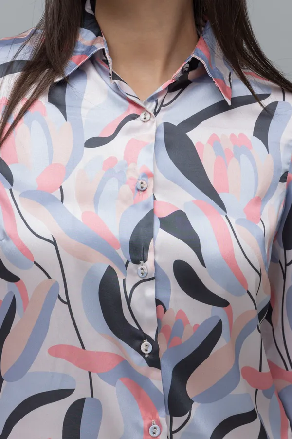 Multicolor_Satin_Printed_Full_Sleeve_Hip_Length_Shirt_For_Women