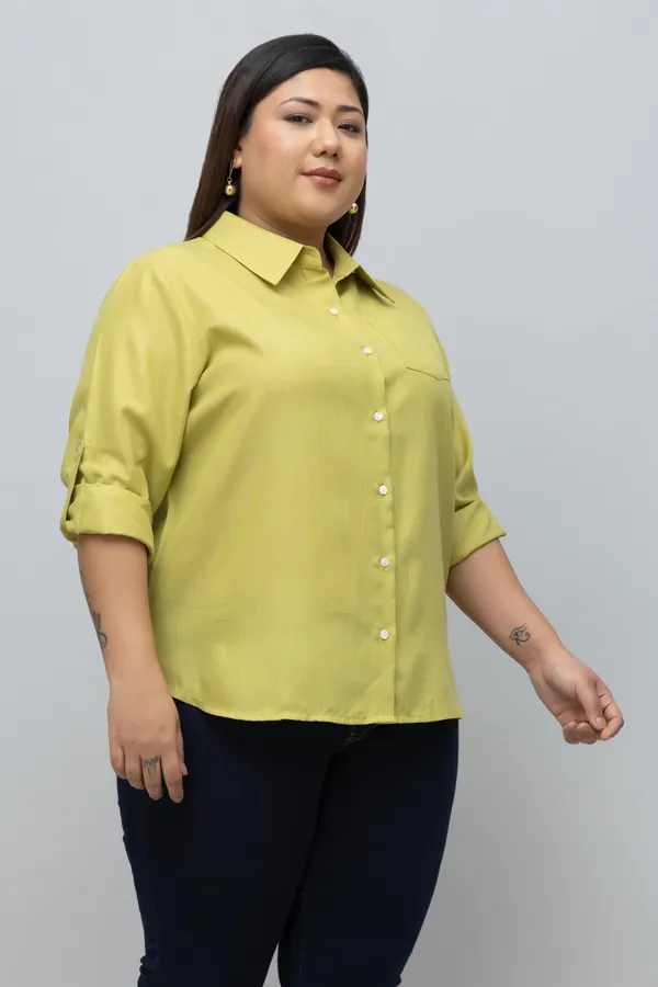 Women's_Plus_Size_Women_Formal_Linen_Shirt