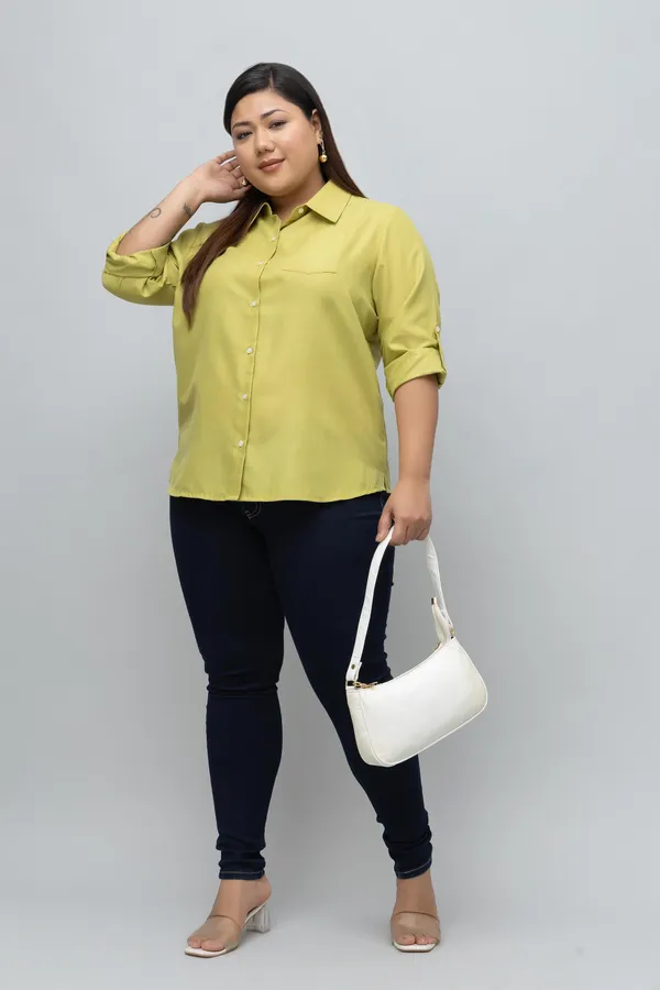 Women's_Plus_Size_Women_Formal_Linen_Shirt