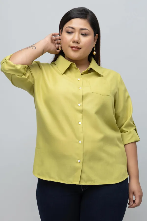Women's_Plus_Size_Women_Formal_Linen_Shirt