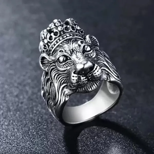 Charm_Ring_For_Men_Silver_King_Lion_Silver_Plated_Stylish_Silver_Ring_For_Mens