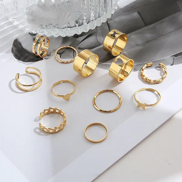 Women_Set_of_12_Gold-Plated_Adjustable_Finger_Ring
