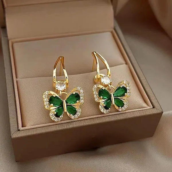 Avighna_arts_metal_green_butterfly_earring_