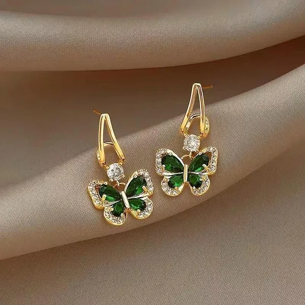Avighna_arts_metal_green_butterfly_earring_