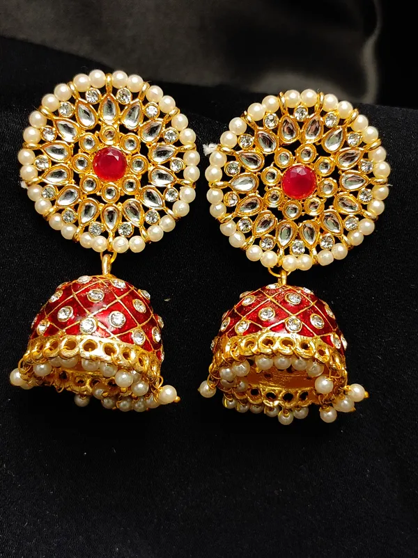 Royale_Red_Pearl_And_Kundan_Drop_Earrings_For_Women