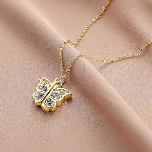 Romantic_Butterfly_Pendant_Heart_Pendant_Gold_Chain_Necklace_Pendant_For_Women_Wedding_Anniversary_Gift_For_Women