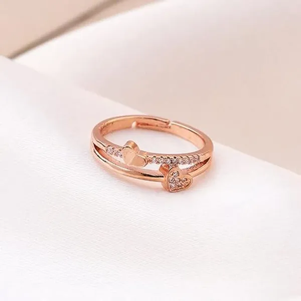 Heartbeat_Gold_Plated_Stainless_Steel_Couple_Ring_Valentine_Ring_For_Women