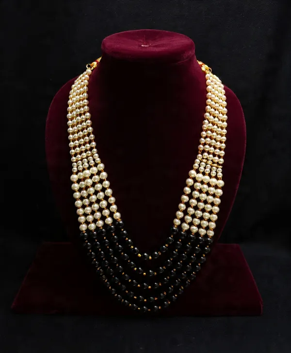 Midnight_Pearl_Cascade_Necklace