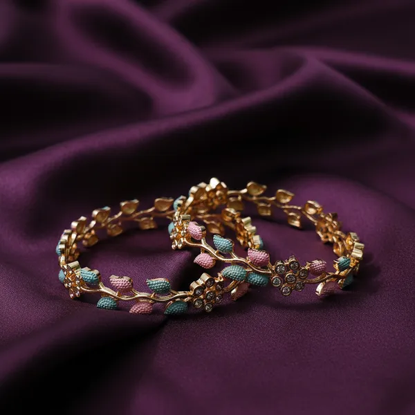 Pastel_Leaf_Gold_Bangles
