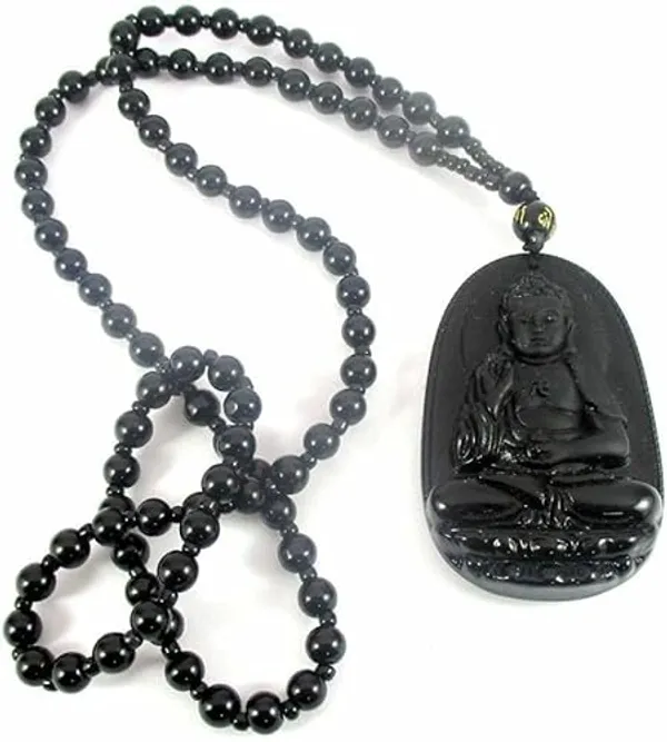Black_Premium_Alloy_Budhha_Pendant_For_Women