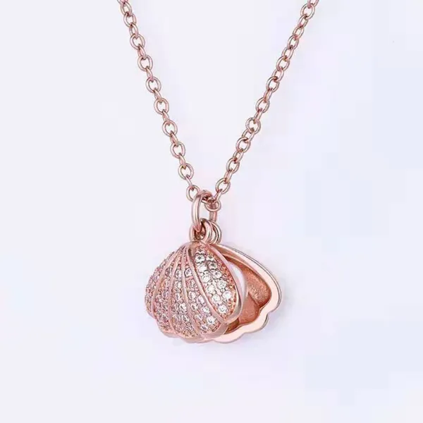 Trendy_Zircon_Shell_Sterling_Pearl_Charms_Necklace_Gift_For_Women