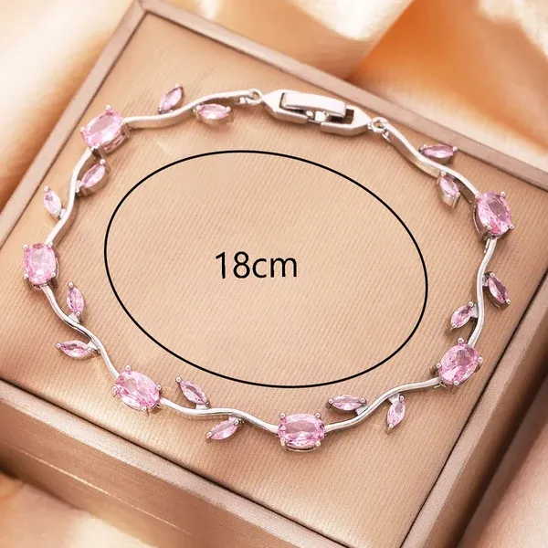Silver_Plated_Pink_Stones_Studded_Anti_Tarnish_Tulip_Bracelet