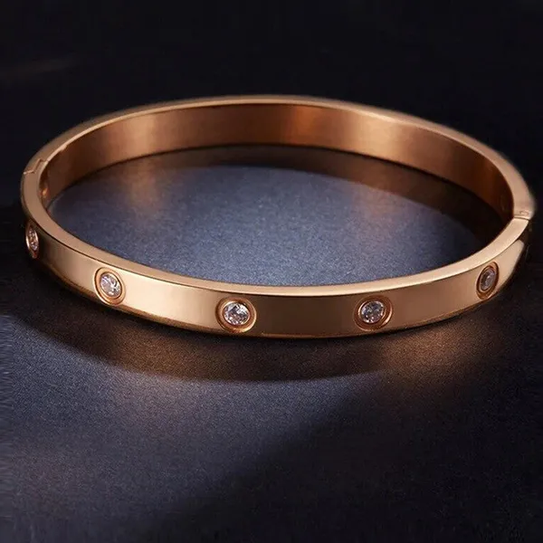 Stainless_Steel_Contemporary_Rose_Gold_Plated_Love_AD_Bracelet_For_Women