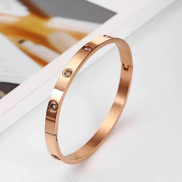 Stainless_Steel_Contemporary_Rose_Gold_Plated_Love_AD_Bracelet_For_Women