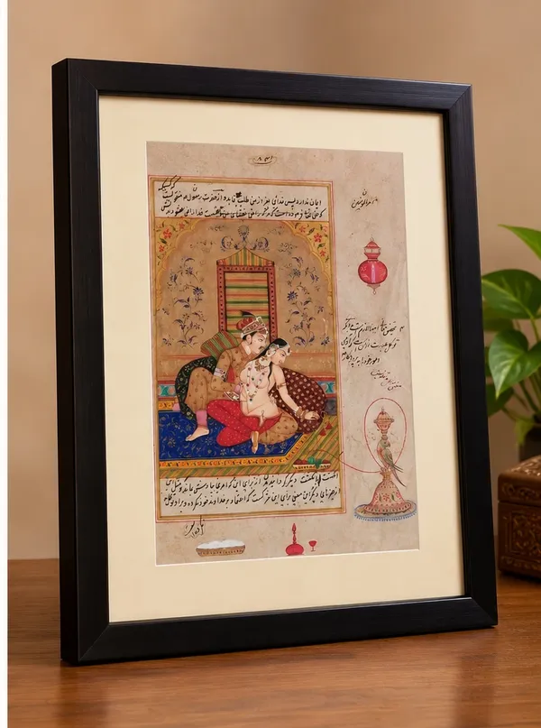Traditional_Mughal_Court_Scene_Painting_–_Antique-Style_Ethnic_Wall_Art