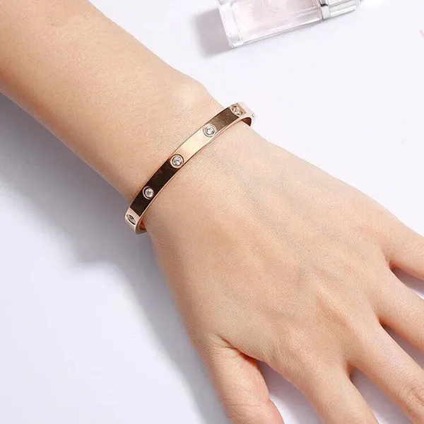 Stainless_Steel_Contemporary_Rose_Gold_Plated_Love_AD_Bracelet_For_Women