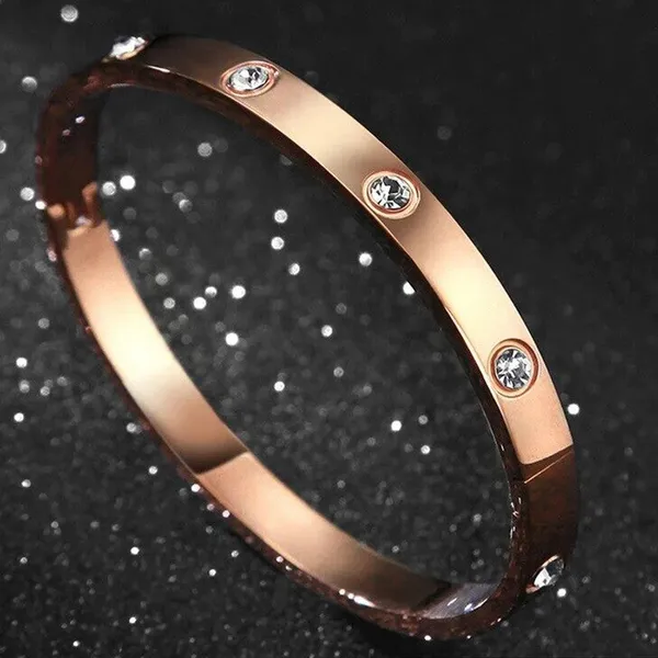 Stainless_Steel_Contemporary_Rose_Gold_Plated_Love_AD_Bracelet_For_Women