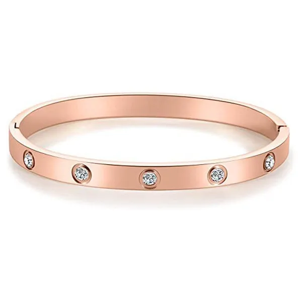 Stainless_Steel_Contemporary_Rose_Gold_Plated_Love_AD_Bracelet_For_Women