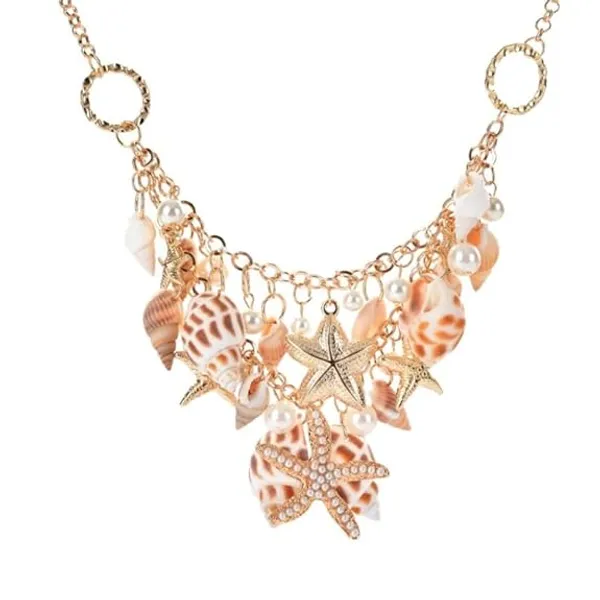 Gold_&__White_Premium_Alloy_Necklaces_For_Women
