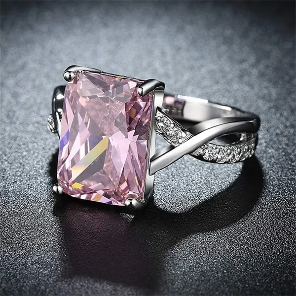 Silver_&__Pink_Premium_Alloy_Ring_For_Women